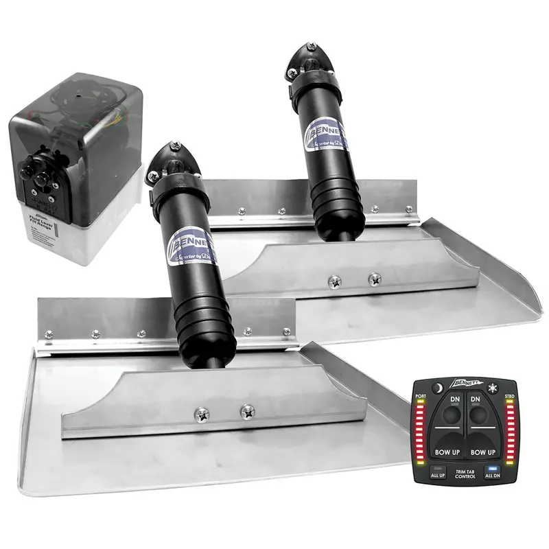 Bennett 1212Obi – 12" × 12" Hydraulic Trim Tab System With Single-Box Indicator 1