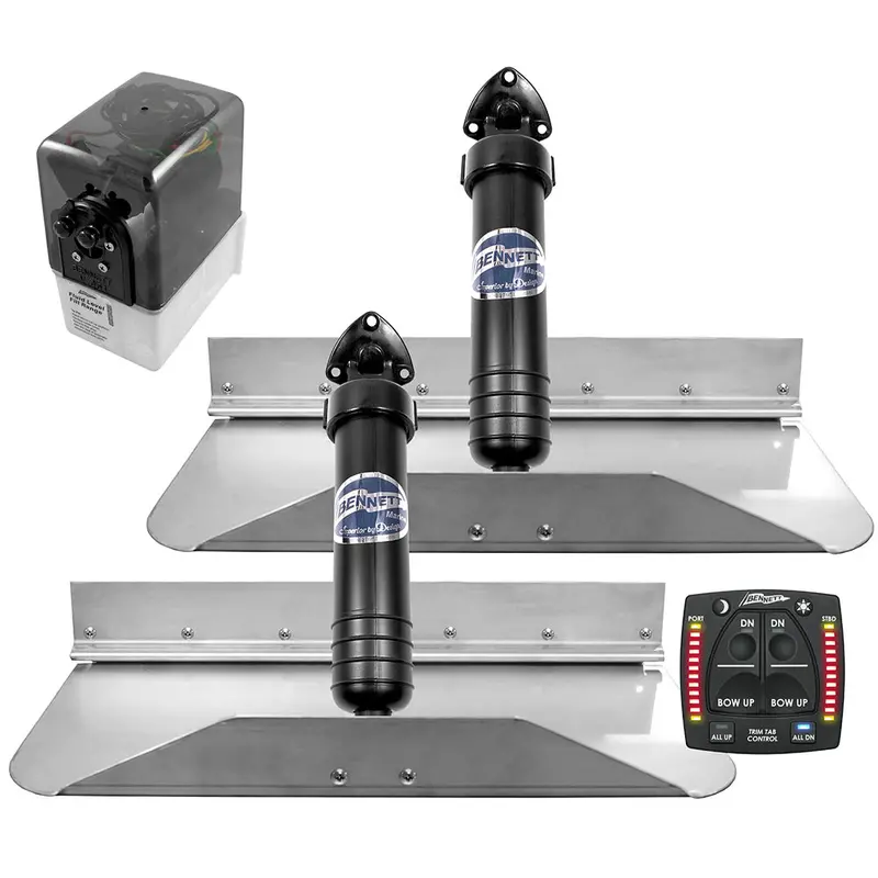 Bennett 189Obi – 18" × 9" Hydraulic Trim Tab System With Single-Box Indicator 1