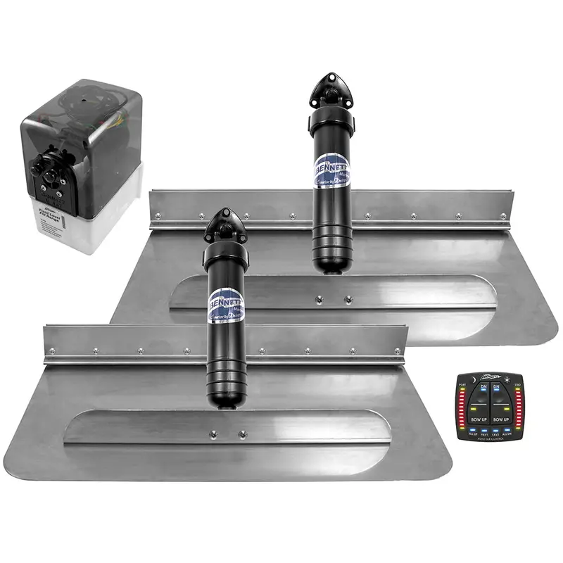 Bennett 24" X 9" Hydraulic Trim Tabs With Auto-Trim Plus System [249Atp] 1