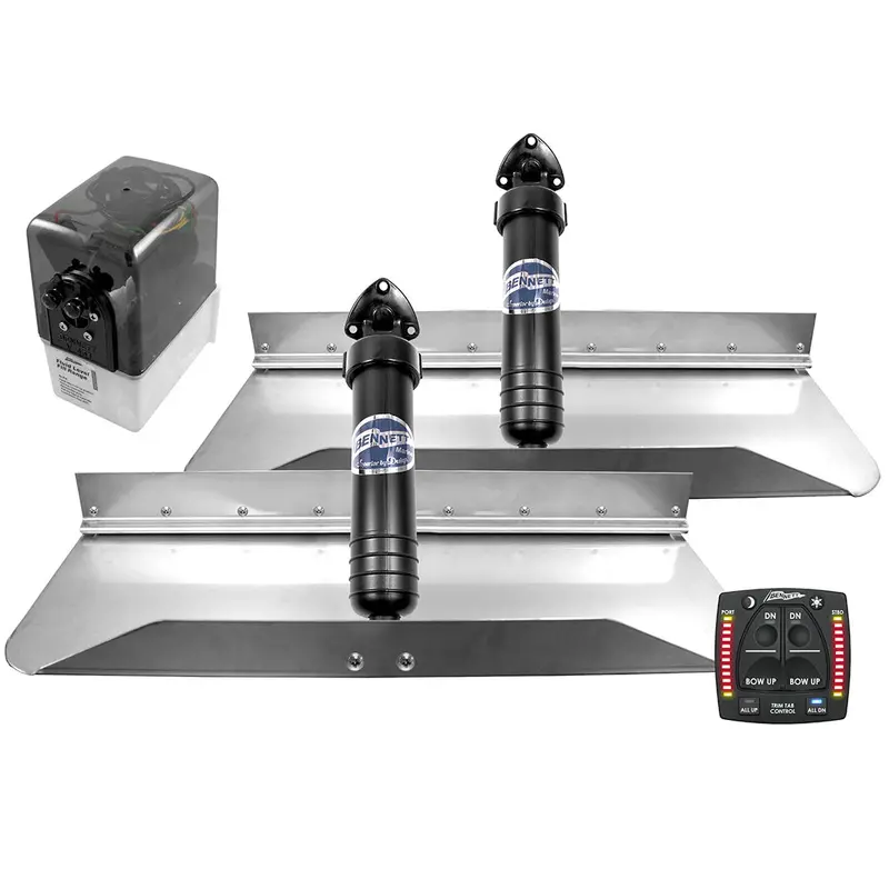 Bennett 249Obi – 24" × 9" Hydraulic Trim Tab System With Single-Box Indicator 1