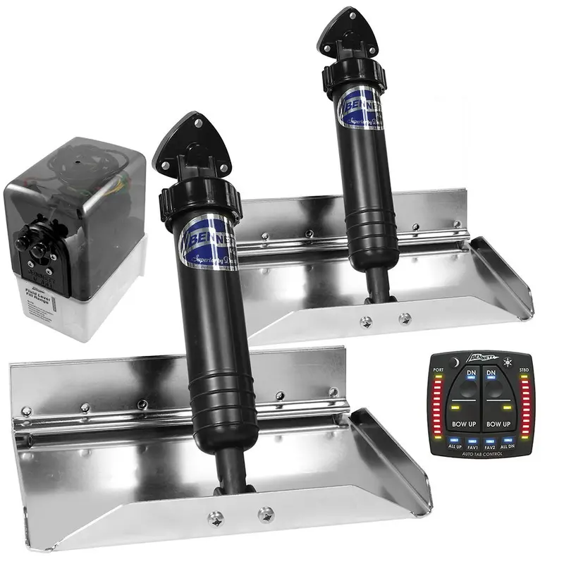 Bennett Marine St9Atp Performance Sport Trim Tab System – 12" X 9" Hydraulic Tabs 1