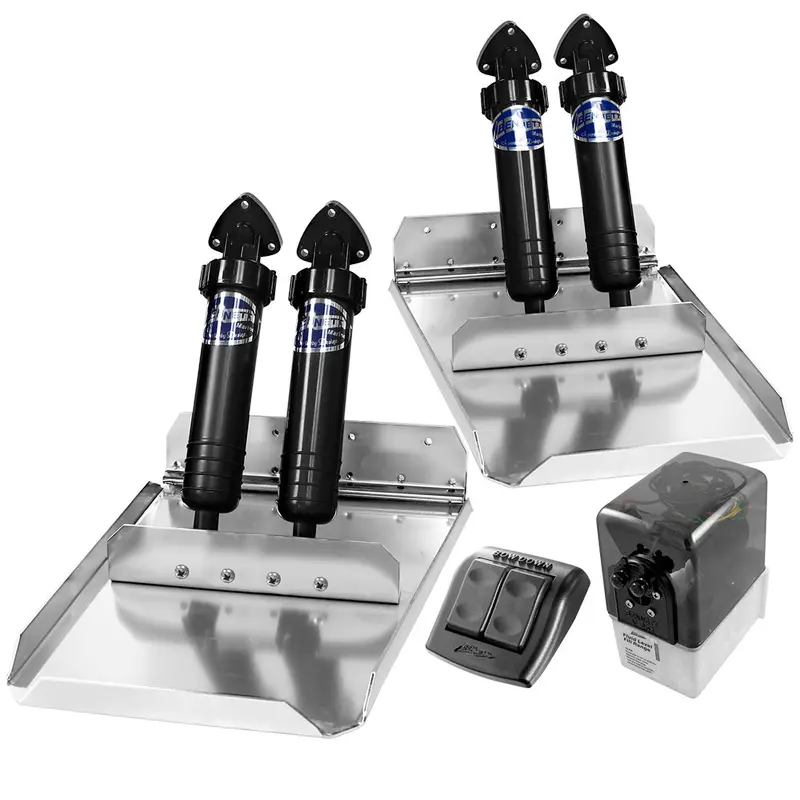 Bennett St16 Sport Trim Tab System – 12" X 16" Stainless Steel Blades 1
