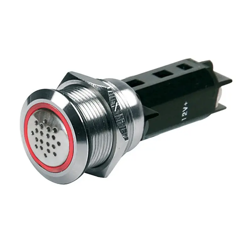 Bep 12V Stainless Steel Buzzer With Red Led Warning Light (80-511-0009-00) 1