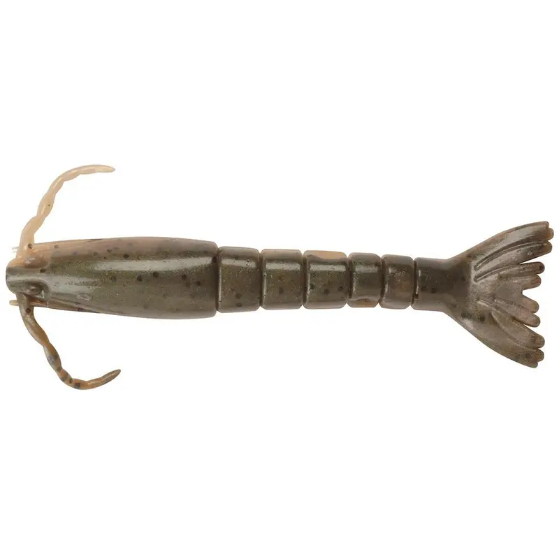 Berkley 1296197 Gulp! Alive! Saltwater Shrimp Bait – 4", Natural Shrimp, Half-Pint 1