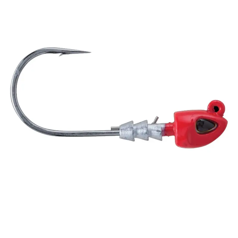 Berkley Fusion19 Swimbait Jig Head – 3/0 Hook, 1/4 Oz Weight, Red Finish [1504427] 1