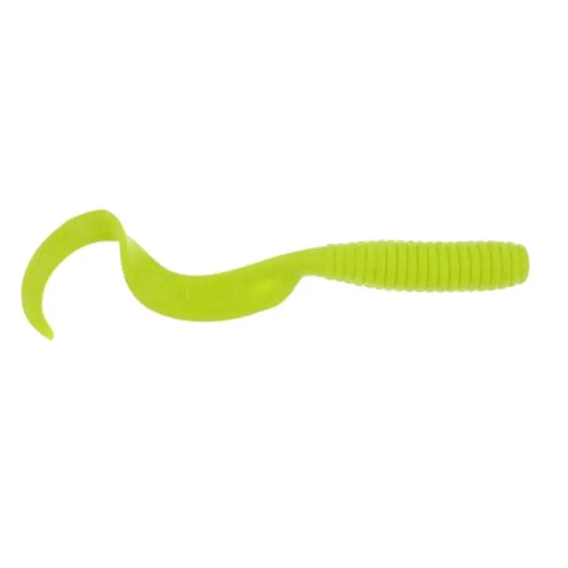 Berkley Gulp! 5" Saltwater Grub Soft Bait – Chartreuse 1