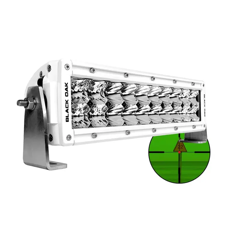 Black Oak 10-Inch 850Nm Ir Marine Double-Row Light Bar – Combo Optics, White Housing, Pro Series 3.0 1
