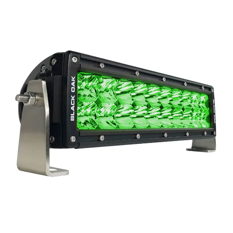 Black Oak 10-Inch Hog Hunting Light Bar – Green Leds, Combo Optics, Black Housing, Pro Series 3.0 1