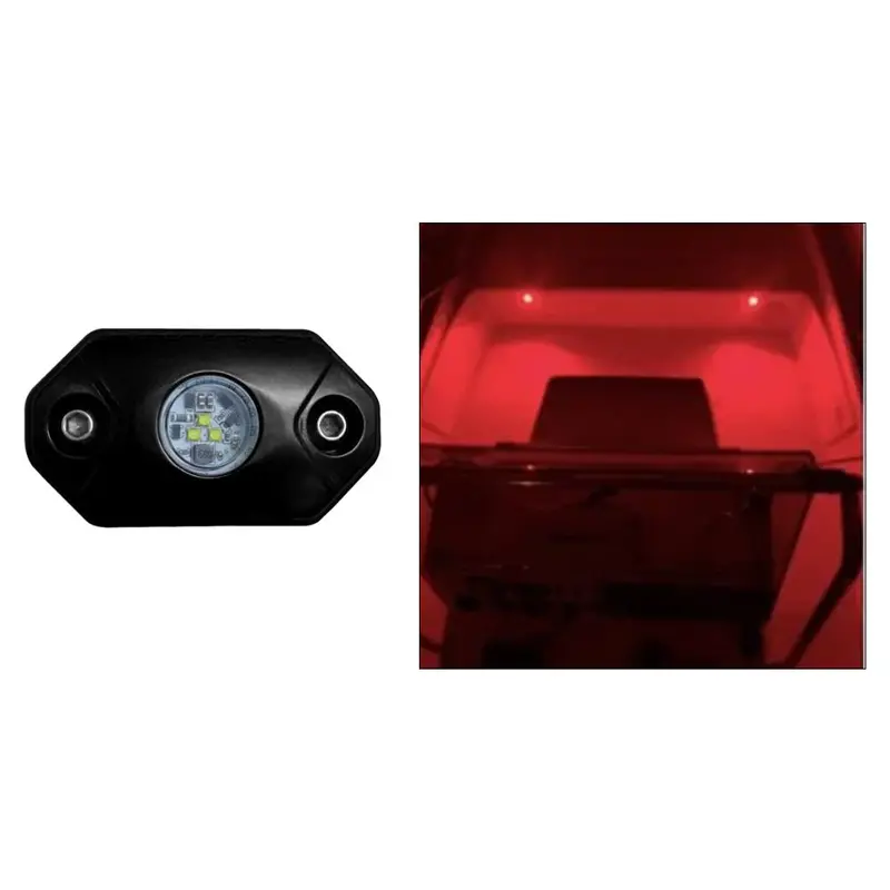 Black Oak Red Rock Accent Light – Black Housing 1