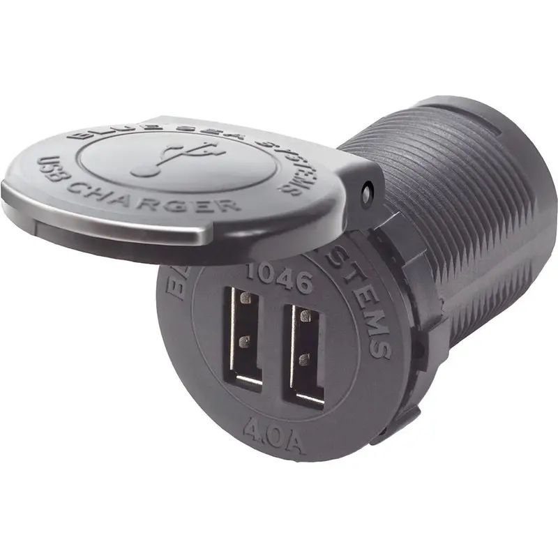Blue Sea 1046 Dual Usb 48V Charger — Socket-Mount Design 1