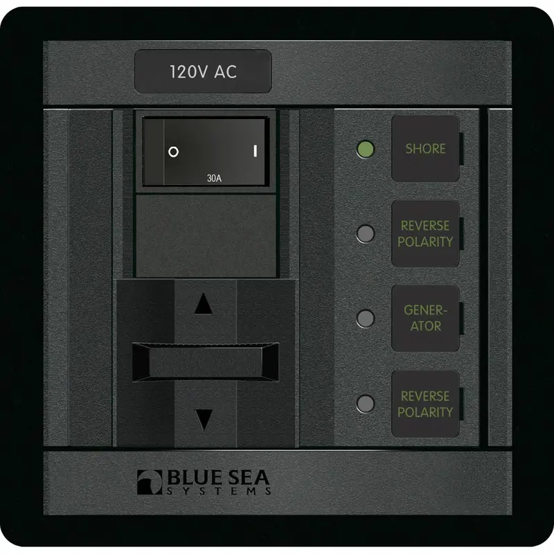 Blue Sea 120V Ac Panel – Dual Input, 30A Capacity [1208] 1