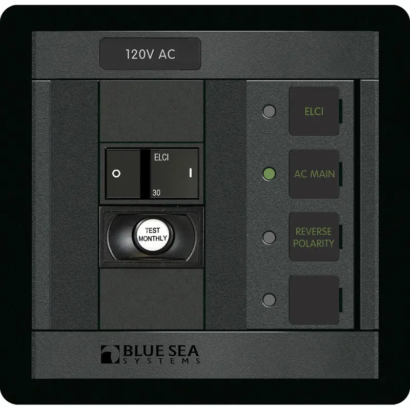 Blue Sea Elci Panel – 30A Double-Pole Main Breaker Only [1502] 1