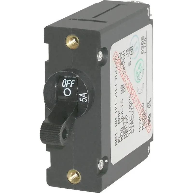 Blue Sea Magnetic Circuit Breaker – 5A Ac/Dc Single-Pole (Model 7200) 1