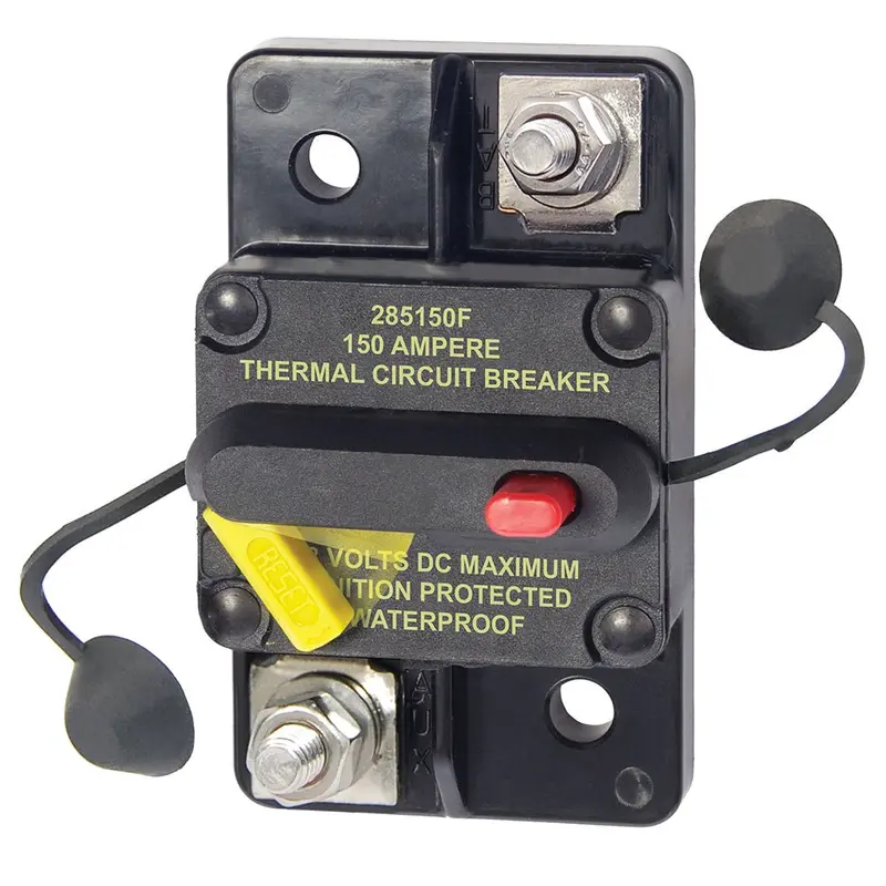 Blue Sea Systems 285 Series Surface-Mount Circuit Breaker – 150A, 12/24V Dc [7189] 1