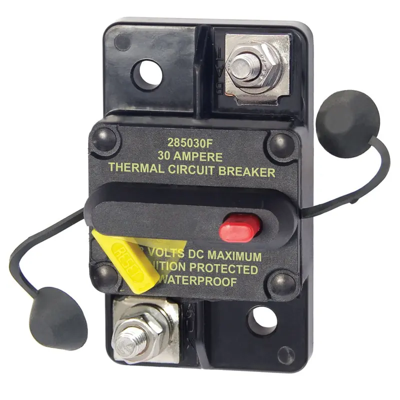 Blue Sea Systems 285 Series Surface-Mount Circuit Breaker – 30A, 12/24V Dc [7181] 1