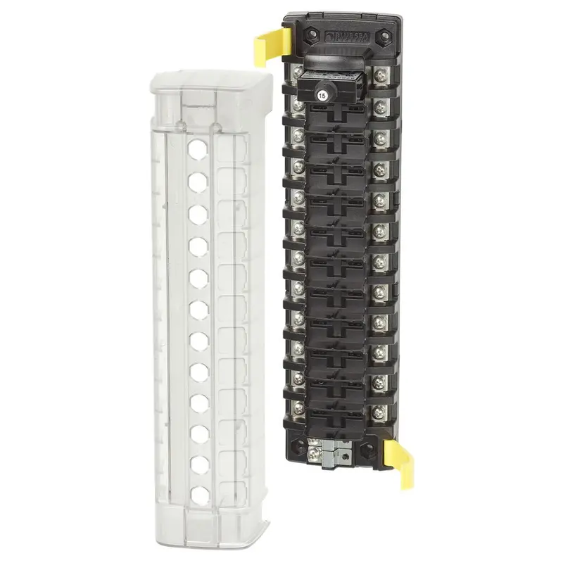 Blue Sea Systems 5051 12-Circuit St Clb Breaker Block – No Negative Bus 1
