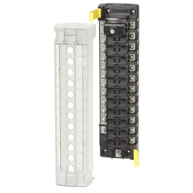Blue Sea Systems 5054 12-Circuit St Clb Breaker Block With Integrated Negative Bus 1