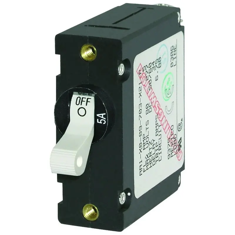 Blue Sea Systems 5A Ac/Dc Magnetic Circuit Breaker – Single-Pole Universal Trip (Model 7202) 1