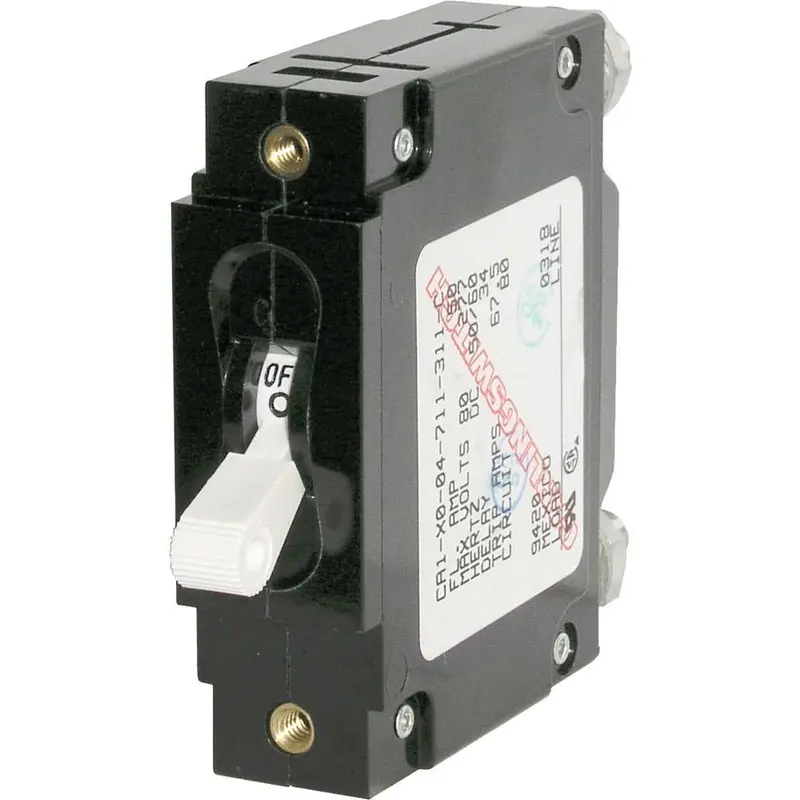 Blue Sea Systems 7248 80A Single-Pole C-Series Toggle Circuit Breaker – High-Capacity Dc Load Control 1
