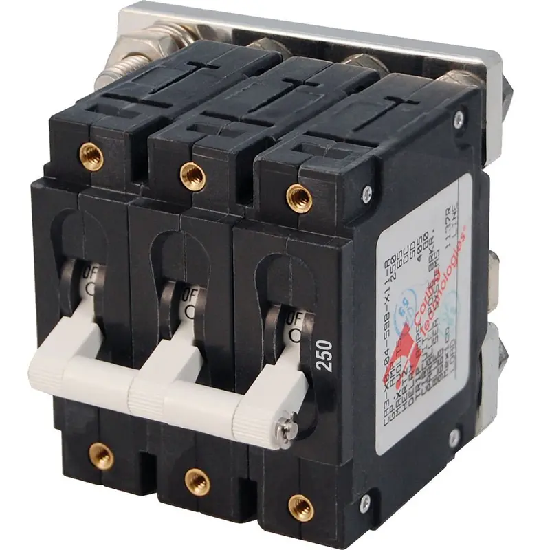Blue Sea Systems 7270 250A Triple-Pole C-Series Dc Circuit Breaker – High-Amperage Engine Or Inverter Protection 1