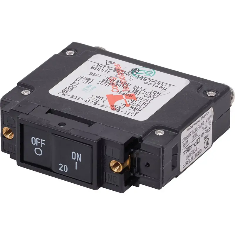 Blue Sea Systems 7443 Ul-Listed 20A Flat Rocker Circuit Breaker [7443] 1