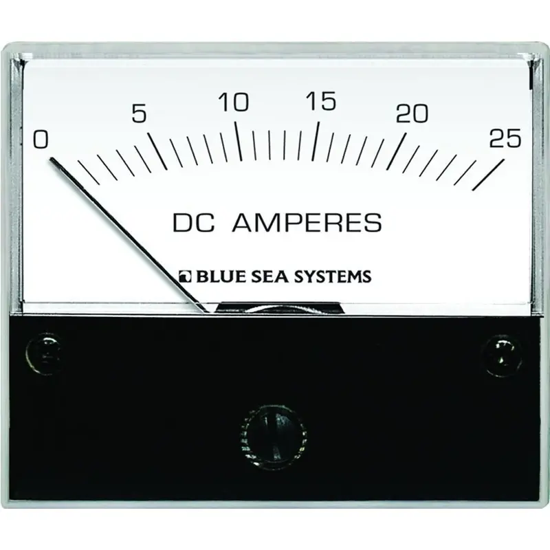 Blue Sea Systems 8005 2-3/4-Inch Dc Analog Ammeter: 0–25A Range For Low-Current Applications 1