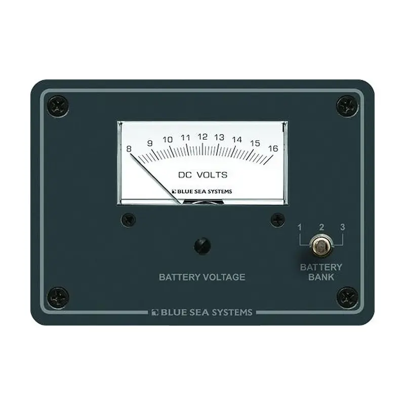 Blue Sea Systems 8015 Analog Dc Voltmeter – Panel-Mount Voltage Monitoring Gauge 1