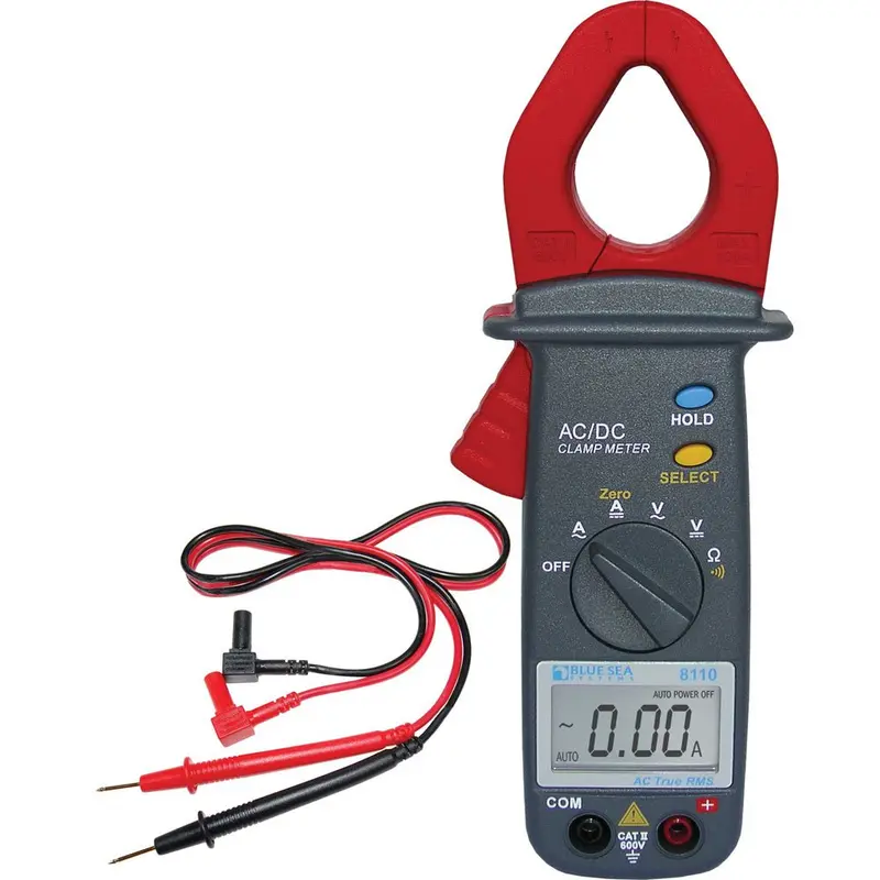 Blue Sea Systems 8110 Mini Clamp Digital Multimeter For Marine Use 1