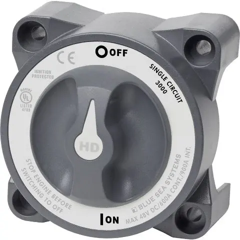 Blue Sea Systems Hd-Series 3000 Battery Switch – Single-Pole On/Off Toggle 1