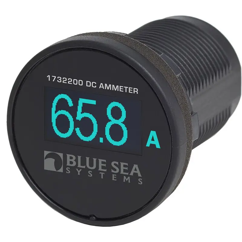 Blue Sea Systems Mini Oled Ammeter – Real-Time Current Monitoring With Blue Screen [1732200] 1