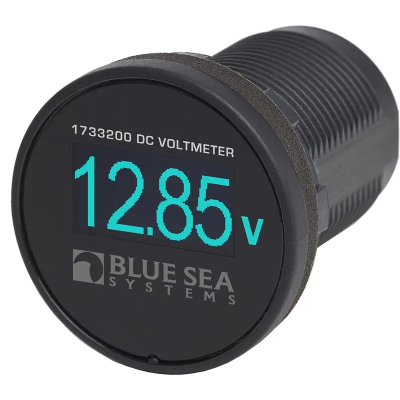 Blue Sea Systems Mini Oled Voltmeter – Digital Blue Display For 12/24V Systems [1733200] 1