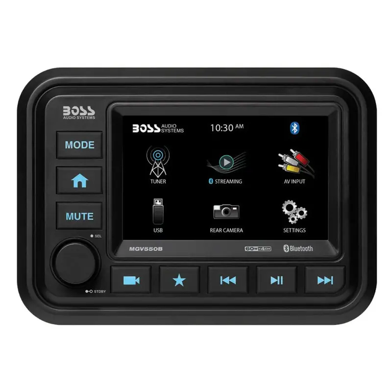 Boss Audio Mgv550B Marine Stereo System With Bluetooth, Rear Camera, And Am/Fm Radio 1