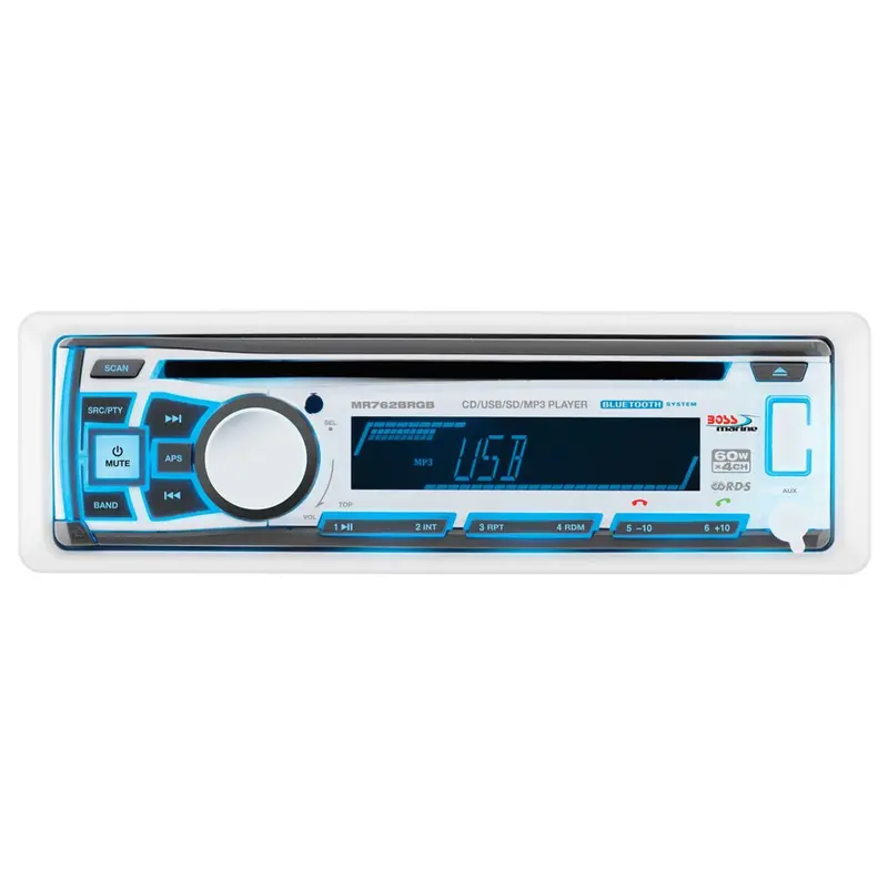 Boss Audio Mr762Brgb Marine Stereo With Am/Fm/Cd/Bluetooth/Usb & Rgb Lighting 1