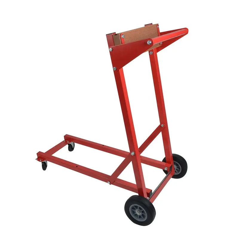 C.E. Smith 250-Lb Capacity Red Outboard Motor Dolly – Portable Transport Cart 1