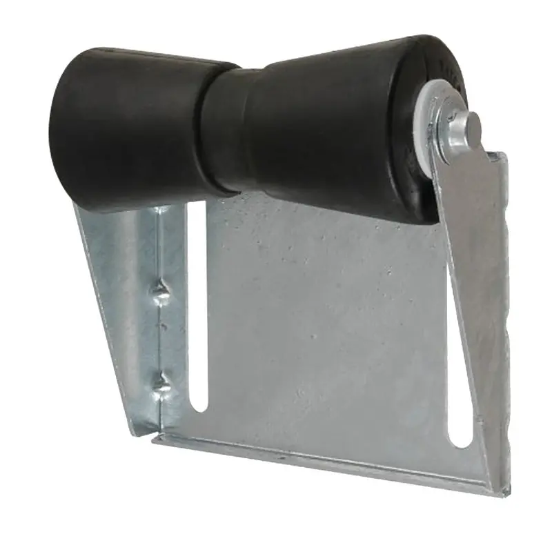 C.E. Smith 8-Inch Black Spool Roller With Integrated Panel Bracket [10403G] 1