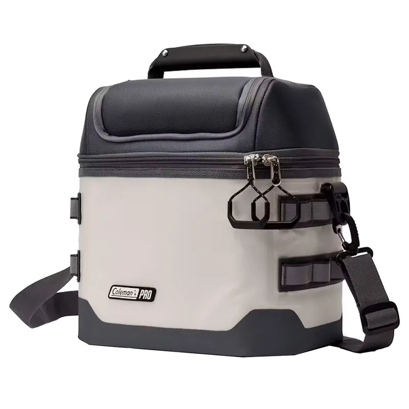 Coleman Pro Soft Cooler – 16-Can Insulated Carry Bag – Mushroom Gray 1