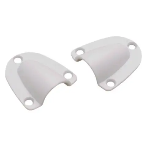 Compact White Plastic Clamshell Vent Covers For Marine Applications 1
