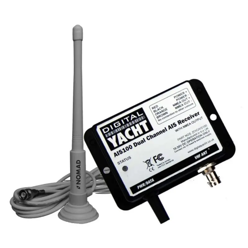 Digital Yacht Ais100 Usb Ais Receiver With Qmax Portable Antenna – Plug-And-Play Marine Navigation [Zdigais100Qma] 1