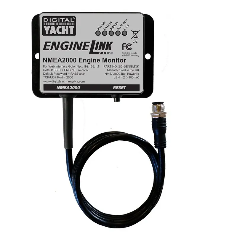Digital Yacht Engine Link Nmea 2000 Monitor – Real-Time Engine Data Interface (Zdigelink) 1