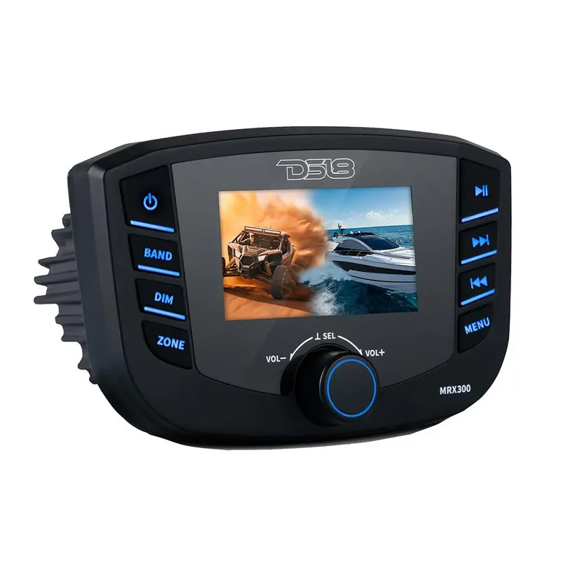 Ds18 Mrx300 Marine Head Unit – 3-Zone Audio, 4X50W Amplifier, Bluetooth & Tft Display 1