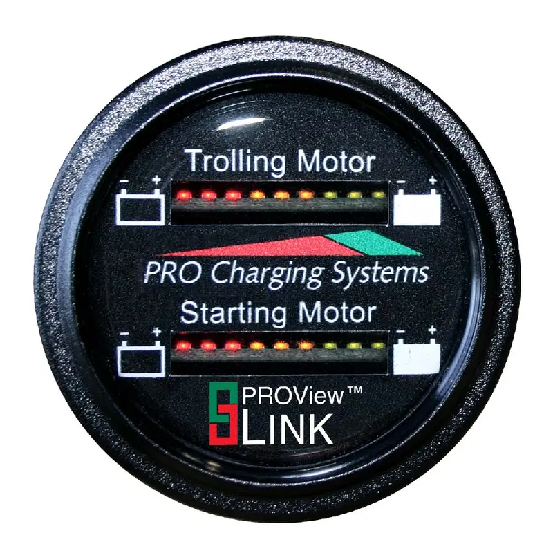 Dual Pro Bfgwom1524V/12V Dual-Voltage Battery Fuel Gauge — For 12V/24V Systems, 15' Cable 1