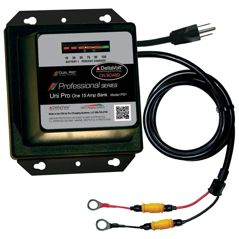 Dual Pro Professional 15A Single-Bank Marine Battery Charger – 12V Ps1 1