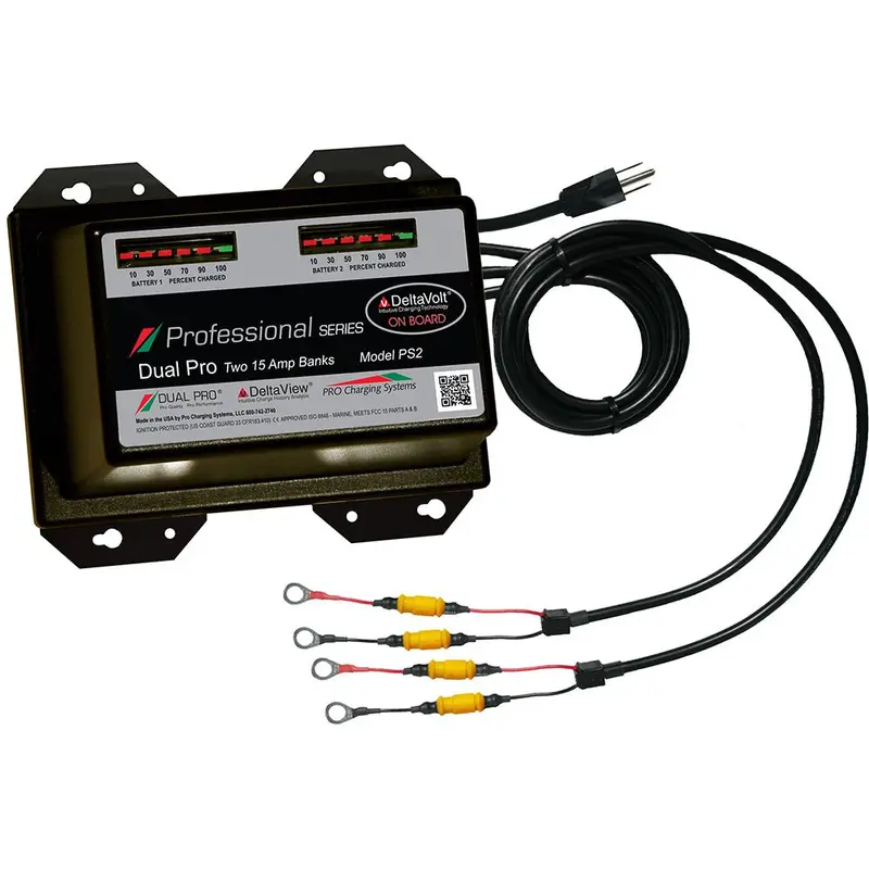 Dual Pro Professional 30A Dual-Bank Marine Battery Charger – 2–15 Banks, 12V/24V Ps2 1