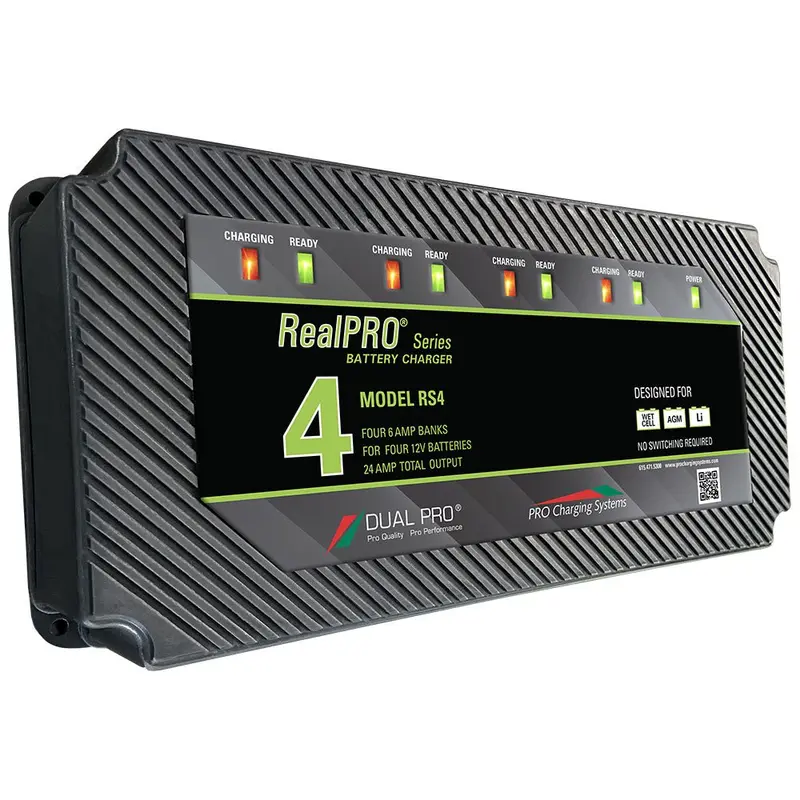 Dual Pro Realpro 4-Bank Battery Charger – 24A Smart Charging System [Rs4] 1