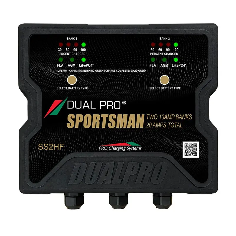 Dual Pro Sportsman Hf Battery Charger — 20A, 2-Bank, 12V/24V [Ss2Hf] 1