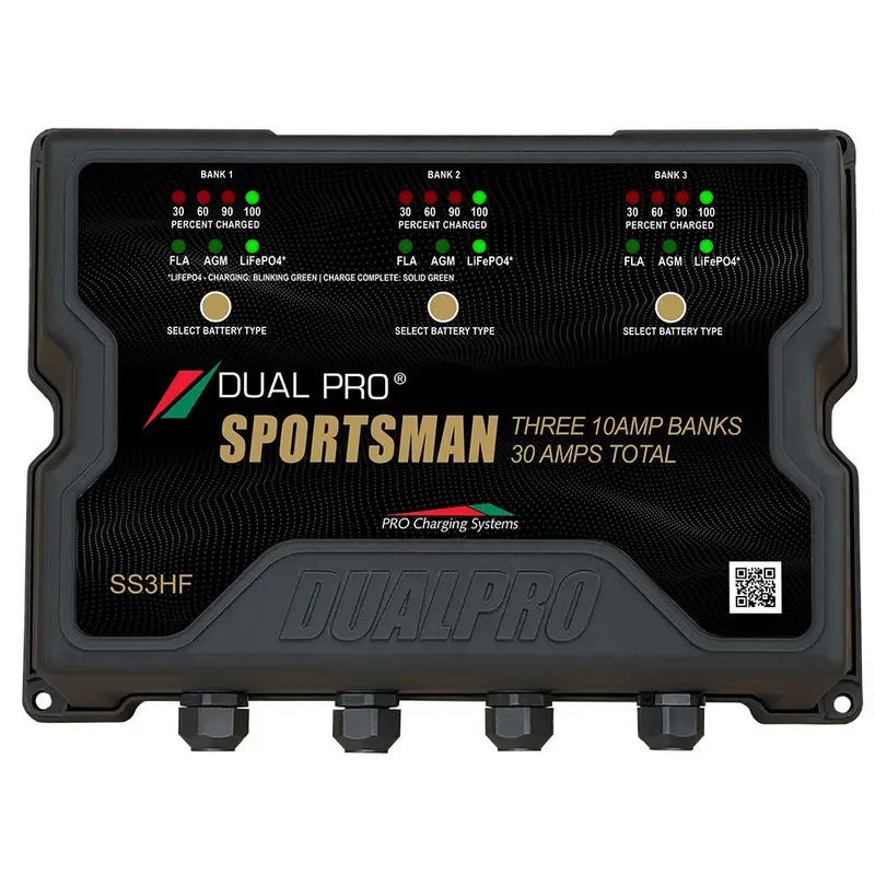 Dual Pro Sportsman Hf Battery Charger — 30A, 3-Bank, 12V/24V [Ss3Hf] 1
