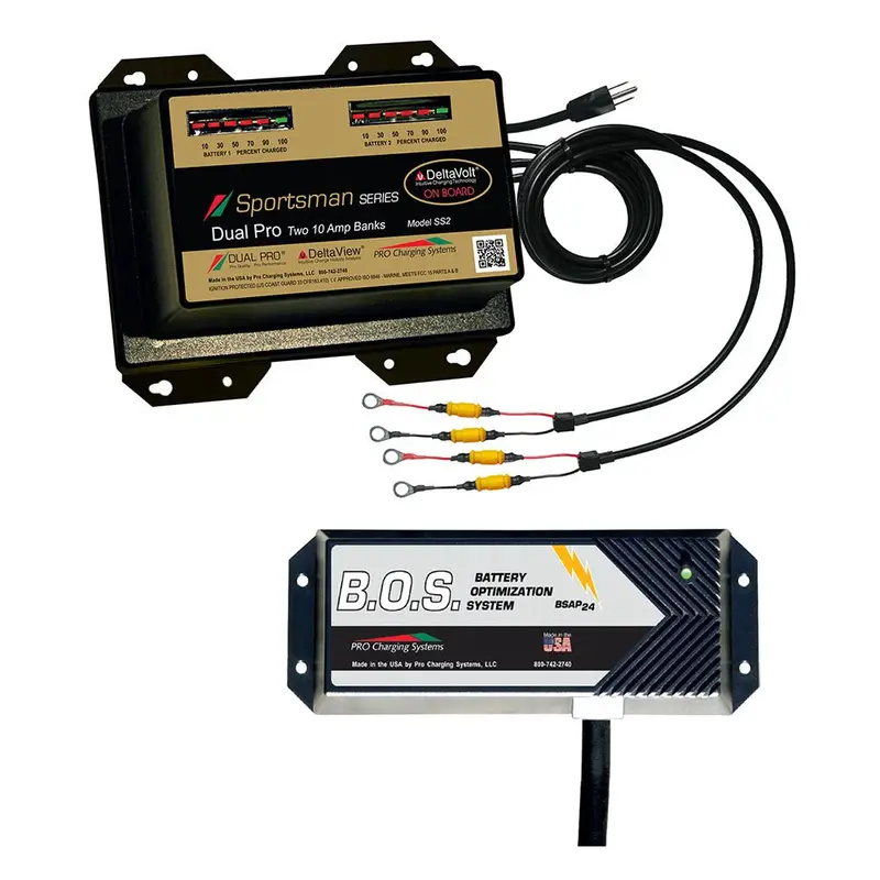 Dual Pro Ss2 2-Bank 12V Battery Charger With Dual-Bank Onboard Switching [Ss2/Bos12V2] 1