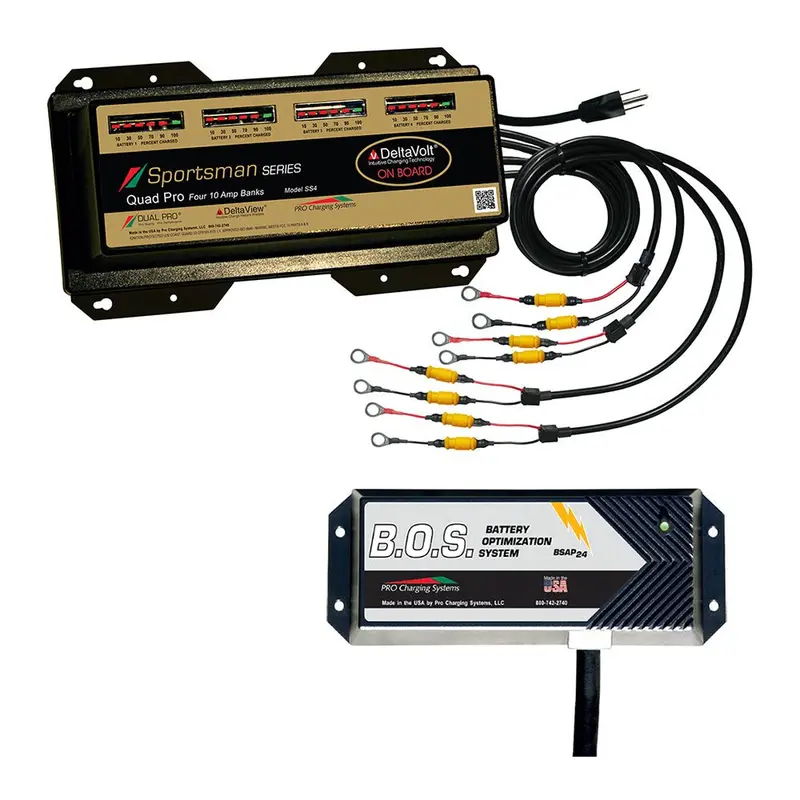 Dual Pro Ss4 4-Bank 12V Battery Charger With Triple-Bank Onboard Switching [Ss4/Bos12V3] 1