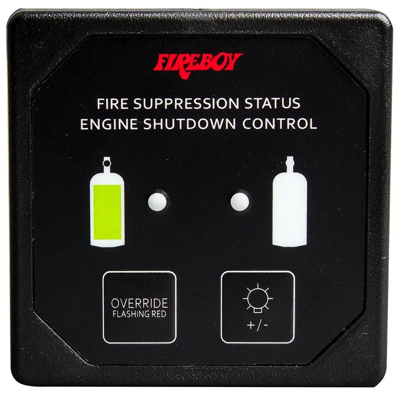 Fireboy-Xintex Du-Sbh-20-R Deluxe Helm Display – Black Bezel, Membrane Switches & Remote Horn For Engine Shutdown [Du-Sbh-20-R] 1