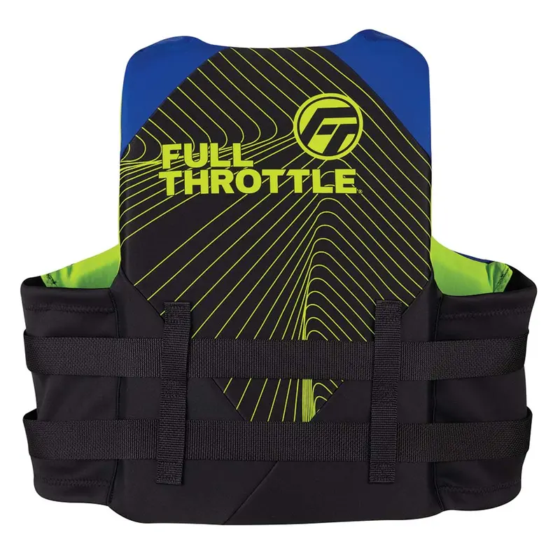 Full Throttle Adult Rapid-Dry Life Vest – L/Xl, Blue/Black Pattern 2